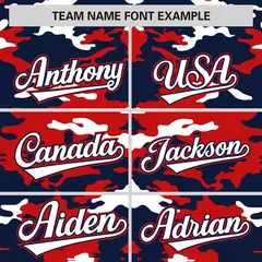 Navy Red-White Camo Authentic Baseball Jersey 3