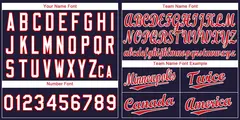 Navy Red-White Classic Authentic Baseball Jersey 3