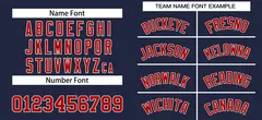 Navy Red-White Classic Authentic Baseball Jersey 3