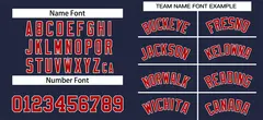 Navy Red-White Classic Authentic Baseball Jersey 3