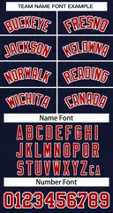 Navy Red-White Classic Basketball Jersey 3