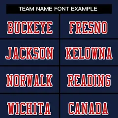 Navy Red-White Classic Mesh Authentic Football Jersey 3