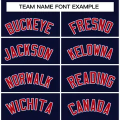 Navy Red-White Classic Varsity Full-Snap Letterman Jacket 3