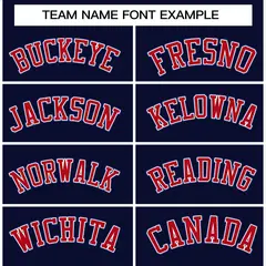 Navy Red-White Classic Varsity Full-Snap Letterman Jacket 3