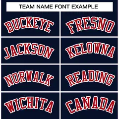 Navy Red-White Classic Varsity Full-Snap Letterman Jacket 5