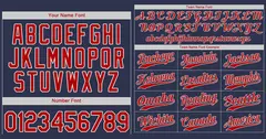 Navy Red-White Hook Classic Authentic Baseball Jersey 3