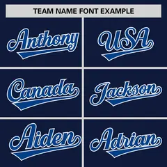 Navy Red-White Raglan Sleeves V-Neck Hockey Jersey 3