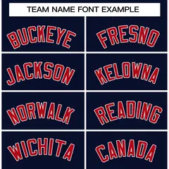Navy Red-White Raglan Varsity Full-Snap Letterman Jacket 3