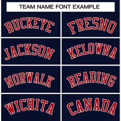 Navy Red-White Raglan Varsity Full-Snap Letterman Jacket 5