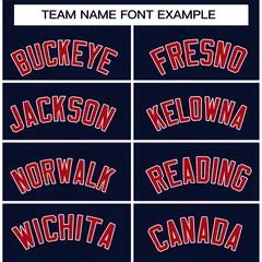 Navy Red-White Raglan Varsity Full-Snap Letterman Jacket 5