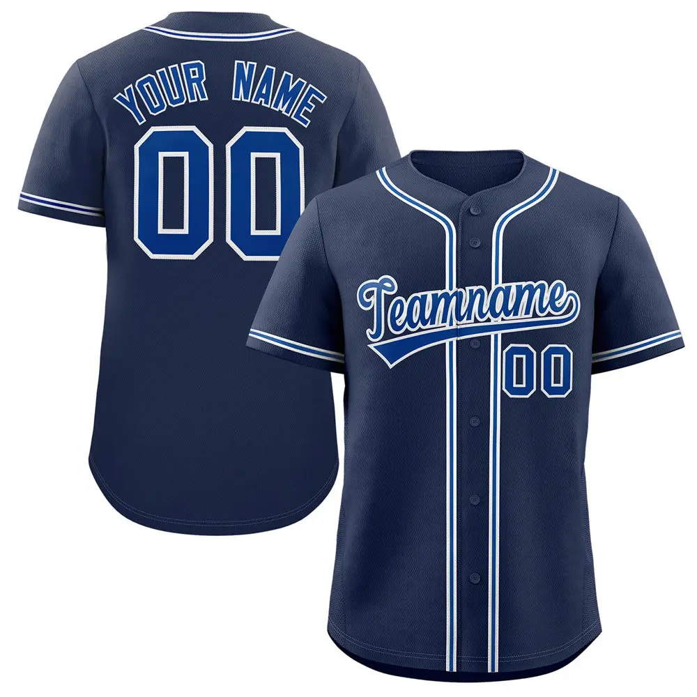 Navy Royal Classic Authentic Baseball Jersey
