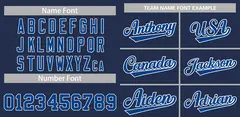 Navy Royal Classic Authentic Baseball Jersey 3