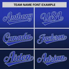 Navy Royal Gradient Authentic Baseball Jersey 3
