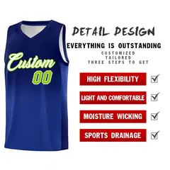Navy Royal Gradient Basketball Jersey Sports Uniform 2