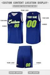 Navy Royal Gradient Basketball Jersey Sports Uniform 5