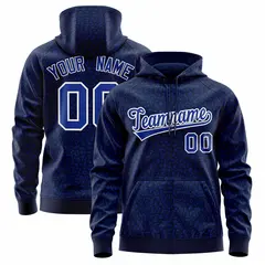 Navy Royal Leopard Print Varsity Letterman Jacket Hoodie 1