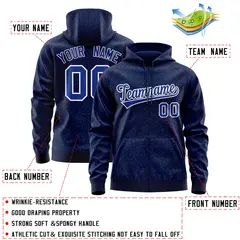 Navy Royal Leopard Print Varsity Letterman Jacket Hoodie 4