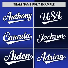 Navy Royal Symmetrical Gradient Authentic Baseball Jersey 3