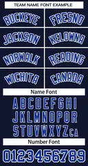 Navy Royal-White Classic Basketball Jersey 3