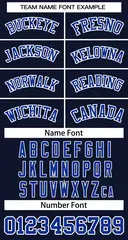 Navy Royal-White Classic Basketball Jersey 3