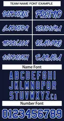 Navy Royal-White Classic Basketball Jersey 3