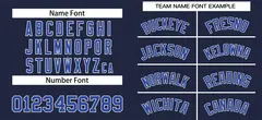 Navy Royal-White Classic Style Authentic Baseball Jersey 3