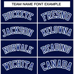 Navy Royal-White Raglan Varsity Full-Snap Letterman Jacket 3