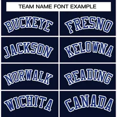 Navy Royal-White Raglan Varsity Full-Snap Letterman Jacket 5