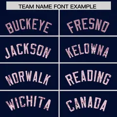 Navy Sequined Trim Athletic Basketball Jersey 3