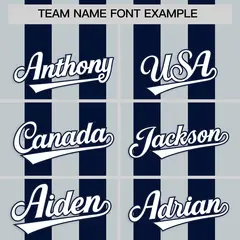 Navy Silver Vertical Stripes Performance Polo Shirt 3