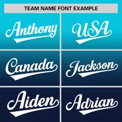 Navy Sky Blue Gradient Fashion Authentic Baseball Jersey 3