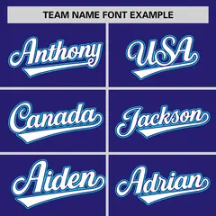 Navy Sky Blue-White Color Block Authentic Baseball Jersey 3