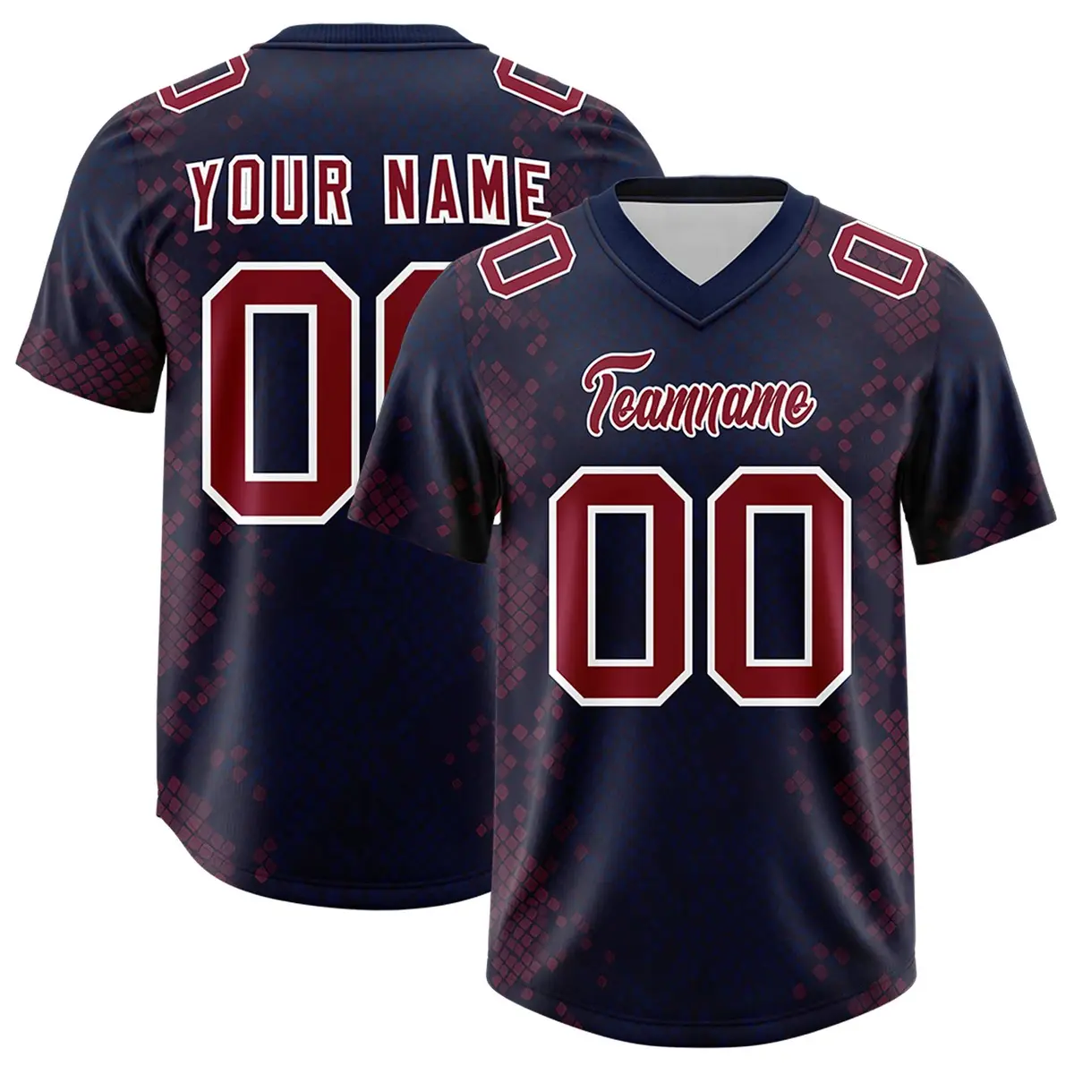 Navy Snakeskin Graffiti Pattern Authentic Football Jersey