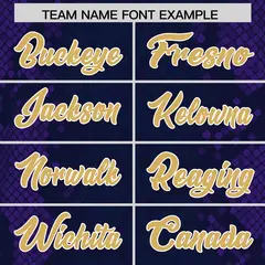 Navy Snakeskin Graffiti Pattern Authentic Football Jersey 3