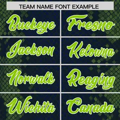Navy Snakeskin Graffiti Pattern Authentic Football Jersey 3