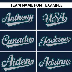 Navy Stand Collar Classic Authentic Baseball Jersey 3
