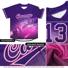 Navy Starburst Pattern Authentic Baseball Jersey 5