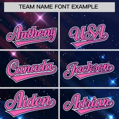 Navy Starburst Pattern Authentic Baseball Jersey 3