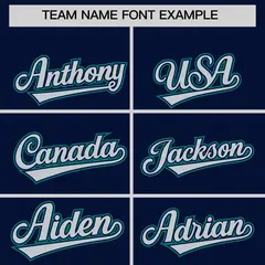 Navy Teal Flame Outline Side Pattern Basketball Jersey 3