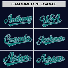 Navy Teal Lace-Up Neck Hockey Hoodie 3