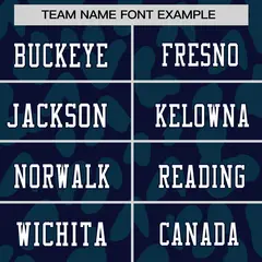 Navy Teal Raglan Sleeves Camo Authentic Football Jersey 3