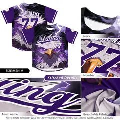 Navy Teal Silver Full-Snap Tiger Graffiti Baseball Jersey 4