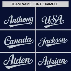Navy Teal Thick Stripes Star Pattern Baseball Jersey 3