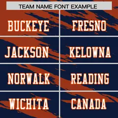 Navy Texas Orange Scratch Pattern Authentic Football Jersey 3