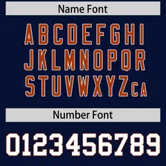 Navy Texas Orange Side Stripe Authentic Football Jersey 4