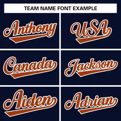 Navy Texas Orange-White Raglan Varsity Full-Snap Letterman Jacket 3