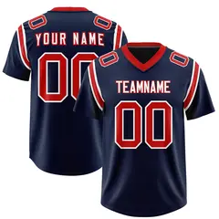 Navy Two-Tone Shoulder Cut Authentic Football Jersey