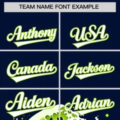 Navy Wave Graffiti Pattern Baseball Jersey 3