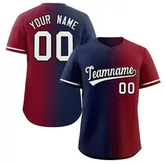 Navy White-Black Gradient Fashion Authentic Baseball Jersey