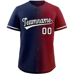 Navy White-Black Gradient Fashion Authentic Baseball Jersey 3